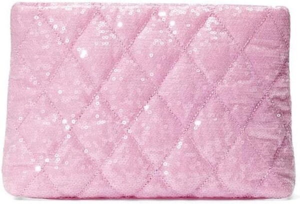 Bolsa de Maquiagem/Necessaire Rosa Lantejoulas- Victoria's Secret - Oxente  Imports