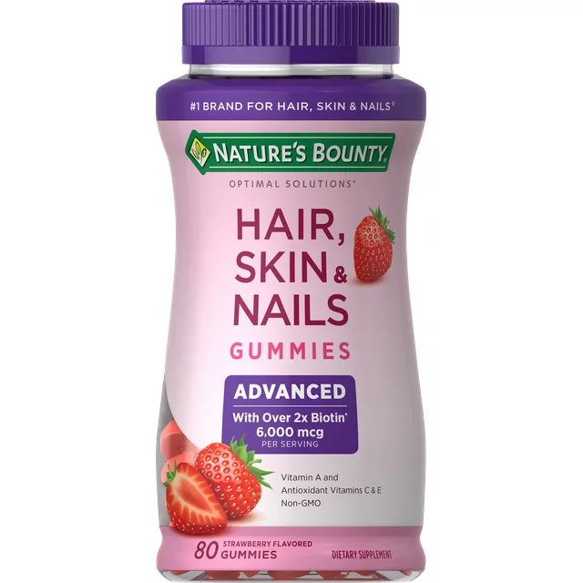 Vitamina Em Gomas Hair Skin Nails Da Nature S Bounty Para Pele