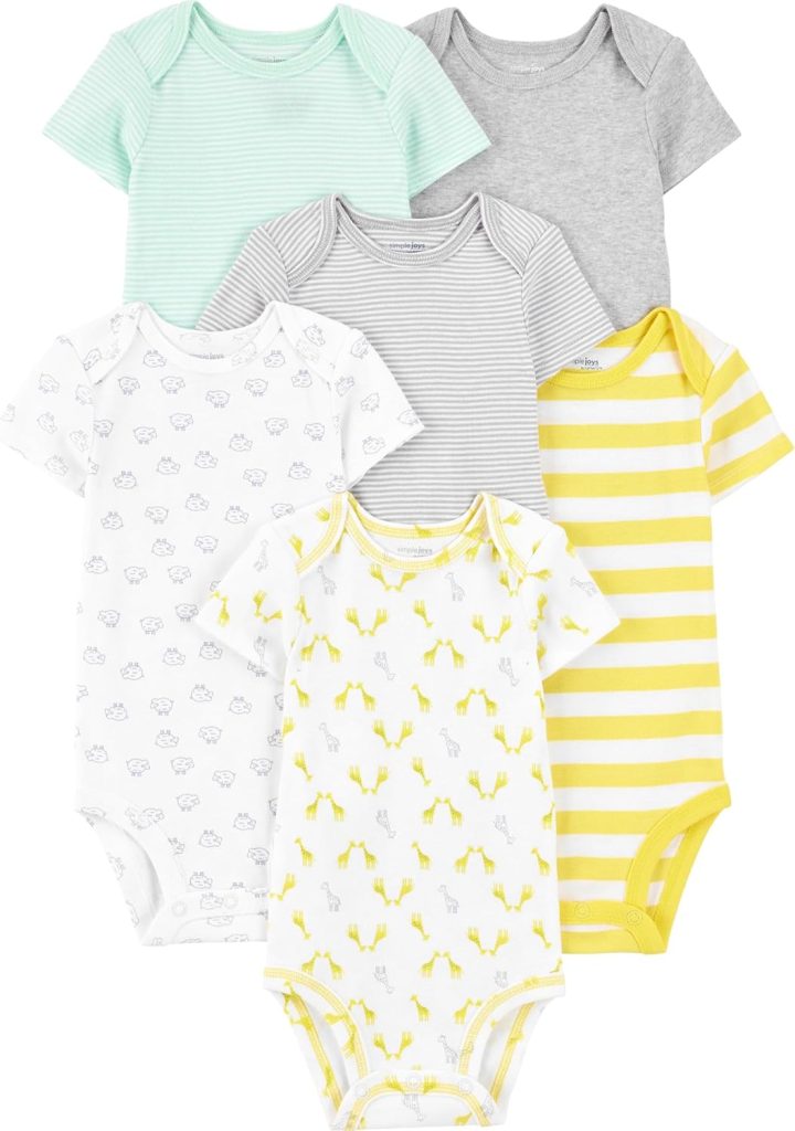 Kit 6 Bodies Manga Curta Simple Joys by Carters 50% OFF