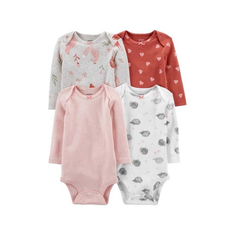 Kit Body Bebê Carter’s 4 Peças — A Marca que Toda Mamãe Americana Escolhe